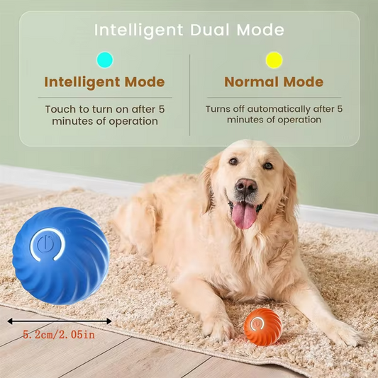 pup-paradise: Dog Toy Ball Automatic Moving Bouncing and Rolling Ball. USB Smart puppy Interactive Dog Chew Toy Ball